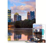 Jigsaws for Adults1000 Pieces Atlanta Smooth Joint Fun Cognitive Game Toy Casual Game Time Birthday Mind Gift (38x26cm)