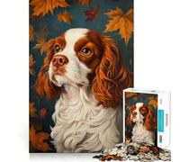 Jigsaws for Adults1000 Pieces Autumn Canine Elegance Exact Edge Art Thinking Skill Game Quiet Play Game Birthday Mind Gift (50x75cm)