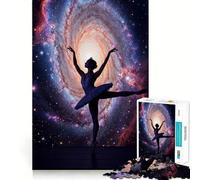 Jigsaws for Adults1000 Pieces Ballerina in Space Smooth Joint Fun Cognitive Game Toy Casual Game Time Birthday Mind Gift (38x26cm)