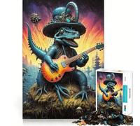 Jigsaws for Adults1000 Pieces Biopunk Dinosaur Serenades Clean Fit Decor Thinking Fun Game Cozy Time Play Birthday Hobby Gift (50x75cm)