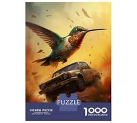 Jigsaws for Adults1000 Pieces Bird in Flight Dynamics Puzzles for Adults Anti-Stress Toys Hand Speed Race Help The Brain Exercise 52x38cm/1000pcs