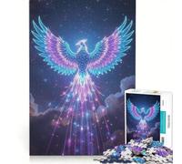 Jigsaws for Adults1000 Pieces Blue Phoenix in The Clouds, Practical Game, But Fun And Humorous, Suitable for Desktop Decoration 50x75cm