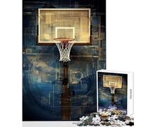 Jigsaws for Adults1000 Pieces Blueprint Basketball Hoop Jigsaws for Adults Puzzle Analysis And Logic Parent-child Interaction Birthday Present, Gifts, (38x26cm)