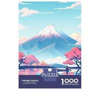 Jigsaws for Adults1000 Pieces Boating Below The Mountain Jigsaw for Adults Brain Teaser Game Staycation Kill Time for Birthday, Chrismas 70x50cm/1000pcs