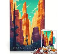 Jigsaws for Adults1000 Pieces Bryce Canyon National Park, Fun Games, Decompressing Intellectual, Enhance Love between Couples 38x26cm