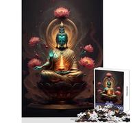 Jigsaws for Adults1000 Pieces Buddha V Jigsaw for Teenagers Precision Cutting Train Your Brain And Hands for Is Ideal As A Gifts (38x26cm)