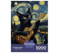 Jigsaws for Adults1000 Pieces Cat's Starry Night Serenade -1 Jigsaw Puzzle Relaxing Games Birthday Present Deal As Gifts for The Whole Family 70x50cm/1000pcs