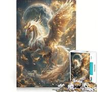 Jigsaws for Adults1000 Pieces Celestial Pegasus Ascend, Fun Games, Decompressing Intellectual, Enhance Love between Couples 38x52cm