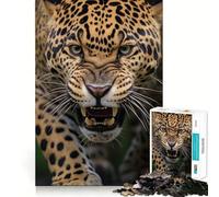 Jigsaws for Adults1000 Pieces Cheetah Flawless Fit Art Mental Skill Game Rest Time Play Birthday Art Play (50x75cm)