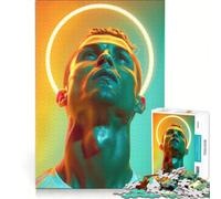 Jigsaws for Adults1000 Pieces Christiano Ronaldo Glory, Practical Game, But Fun And Humorous, Suitable for Desktop Decoration 38x52cm