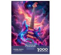 Jigsaws for Adults1000 Pieces Cosmic Guitar Jigsaws for Adults Hands-on Game Difficult Challenge Help The Brain Exercise 70x50cm/1000pcs