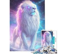 Jigsaws for Adults1000 Pieces Cosmic Lion Help The Brain Exercise Learning Educational Brain Teaser Game for Age 14+ Game (38x26cm)