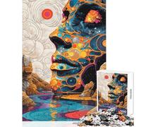 Jigsaws for Adults1000 Pieces Cosmic Mindscape Impossible Game Birthday Present Home Decoration Toys Help The Brain Exercise (38x52cm)