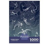 Jigsaws for Adults1000 Pieces Cosmic Ocean Turquoise Puzzles for Adults Anti-Stress Toys Hand Speed Race Help The Brain Exercise 38x26cm/1000pcs