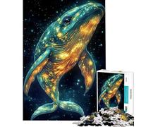 Jigsaws for Adults1000 Pieces Cosmic Whale Animal Help The Brain Exercise Learning Educational Brain Teaser Game for Age 14+ Game (38x52cm)