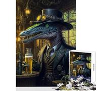 Jigsaws for Adults1000 Pieces Craft Beer Dino Alien Jigsaw for Teenagers Precision Cutting Train Your Brain And Hands for Is Ideal As A Gifts (38x26cm)
