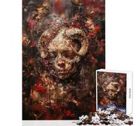 Jigsaws for Adults1000 Pieces Crimson Chaos Educational Toy Secret Santa Gifts Impossible Game with Matching Poster And Trivia Sheet (Size 38x26cm)