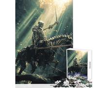 Jigsaws for Adults1000 Pieces Cursed Cavalry Last Stand Jigsaws for Adults Puzzle Analysis And Logic Parent-child Interaction Birthday Present, Gifts, (50x75cm)