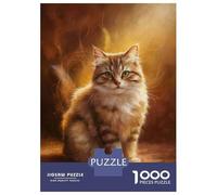 Jigsaws for Adults1000 Pieces Cute And Beautiful Cat Jigsaws for Adults Hands-on Game Difficult Challenge Help The Brain Exercise 52x38cm/1000pcs