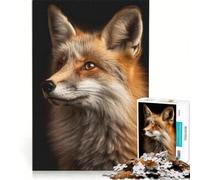 Jigsaws for Adults1000 Pieces Cute Fox Posing, Educational Games, Family Activities, Birthday Present,Travel Gifts, 38x26cm