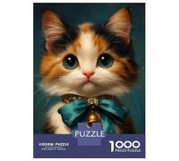 Jigsaws for Adults1000 Pieces Cute Victorian Cat Art Jigsaw Puzzle Relaxing Games Birthday Present Deal As Gifts for The Whole Family 38x26cm/1000pcs