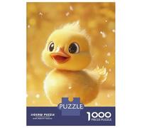 Jigsaws for Adults1000 Pieces Cute Yellow Duckling Jigsaw for Adults Brain Teaser Game Staycation Kill Time for Birthday, Chrismas 70x50cm/1000pcs