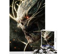 Jigsaws for Adults1000 Pieces Cybernetic Alien Monster, Creature Portrait Jigsaws for Adults Puzzle Analysis And Logic Parent-child Interaction Birthday Present, Gifts, (38x26cm)
