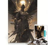 Jigsaws for Adults1000 Pieces Dark Angel Warrior, Toy Wall Decor, Challenging To Complete, Deal As Gifts for The Whole Family 38x26cm