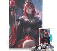 Jigsaws for Adults1000 Pieces Dark Elf Sorceress, Toy Wall Decor, Challenging To Complete, Deal As Gifts for The Whole Family 38x52cm