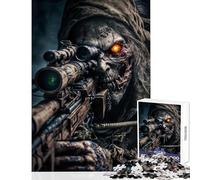 Jigsaws for Adults1000 Pieces Dead Army Zombie Soldier Educational Toy Gift For Birthdays Hands-on Game Artists Collection, Fine Art Size 50x75cm