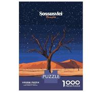 Jigsaws for Adults1000 Pieces Dead Tree in Namibian Desert Adult Jigsaw Puzzle Brain Teaser Game Enhance Memory Stress Reduction Gifts 52x38cm/1000pcs