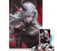Jigsaws for Adults1000 Pieces Demon Woman with Horns And Wings, Toy Wall Decor, Challenging To Complete, Deal As Gifts for The Whole Family 38x26cm