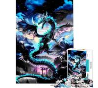 Jigsaws for Adults1000 Pieces Dragon Gateway Landscape Help The Brain Exercise Learning Educational Brain Teaser Game for Age 14+ Game (38x52cm)