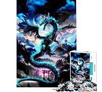 Jigsaws for Adults1000 Pieces Dragon Gateway Landscape Help The Brain Exercise Learning Educational Brain Teaser Game for Age 14+ Game (50x75cm)