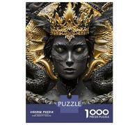 Jigsaws for Adults1000 Pieces Dragon Queen Sovereign Jigsaw for Adults Brain Teaser Game Staycation Kill Time for Birthday, Chrismas 38x26cm/1000pcs