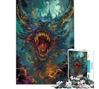 Jigsaws for Adults1000 Pieces Dragon's Roar Difficult And Challenge Learning Educational Practical Game for 14+ Puzzle Game Offered (38x52cm)