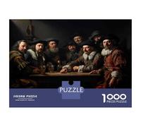 Jigsaws for Adults1000 Pieces Dutch Masters Oil Painting Jigsaw for Adults Relax Games Analysis And Logic Deal As Gifts for The Whole Family 52x38cm/1000pcs