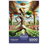 Jigsaws for Adults1000 Pieces Egyptian Pharaoh with Cabbage Jigsaw for Adults Relax Games Analysis And Logic Deal As Gifts for The Whole Family 70x50cm/1000pcs