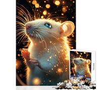Jigsaws for Adults1000 Pieces Enchanted Rat Glow Impossible Game Birthday Present Home Decoration Toys Help The Brain Exercise (38x52cm)
