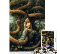 Jigsaws for Adults1000 Pieces Eve And Serpent in Eden Garden Allegory Relax Games Suitable for Couples Educational Toy Gifts for Friends And Family (50x75cm)