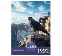 Jigsaws for Adults1000 Pieces Falcon on Clifftop Jigsaw Puzzle Relaxing Games Birthday Present Deal As Gifts for The Whole Family 52x38cm/1000pcs