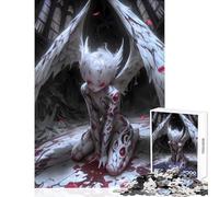 Jigsaws for Adults1000 Pieces Fallen Kid Gothic Angel Educational Toy Great Gift Family Games with Matching Poster And Trivia Sheet Size 38x52cm