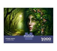 Jigsaws for Adults1000 Pieces Fantasy Forest Path Jigsaws for Adults Hands-on Game Difficult Challenge Help The Brain Exercise 38x26cm/1000pcs