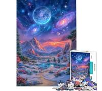 Jigsaws for Adults1000 Pieces Fantasy Landscape with Celestial Bodies Difficult And Challenge Learning Educational Practical Game for 14+ Puzzle Game Offered (50x75cm)