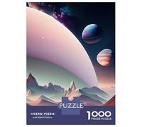 Jigsaws for Adults1000 Pieces Fantasy Planet Orbiting Jigsaw for Adults Brain Teaser Game Staycation Kill Time for Birthday, Chrismas 38x26cm/1000pcs