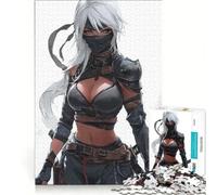 Jigsaws for Adults1000 Pieces Female Ninja Warrior with White Hair, Toy Wall Decor, Challenging To Complete, Deal As Gifts for The Whole Family 38x52cm