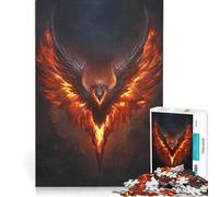Jigsaws for Adults1000 Pieces Fiery Phoenix Symbol, Toy Wall Decor, Challenging To Complete, Deal As Gifts for The Whole Family 50x75cm