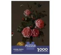 Jigsaws for Adults1000 Pieces Floral Still Life Jigsaw Puzzle Relaxing Games Birthday Present Deal As Gifts for The Whole Family 38x26cm/1000pcs