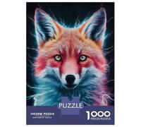 Jigsaws for Adults1000 Pieces Fox Electricity Jigsaw for Adults Brain Teaser Game Staycation Kill Time for Birthday, Chrismas 52x38cm/1000pcs