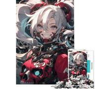 Jigsaws for Adults1000 Pieces Future Anime Girl Help The Brain Exercise Learning Educational Brain Teaser Game for Age 14+ Game (38x52cm)